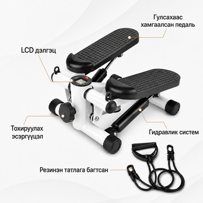 Mini Stepper - Resistance Band & LCD Display